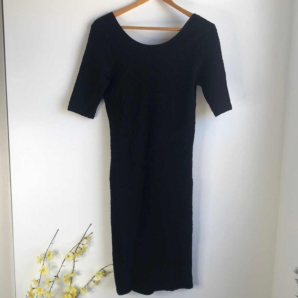 Topshop black bodycon dress